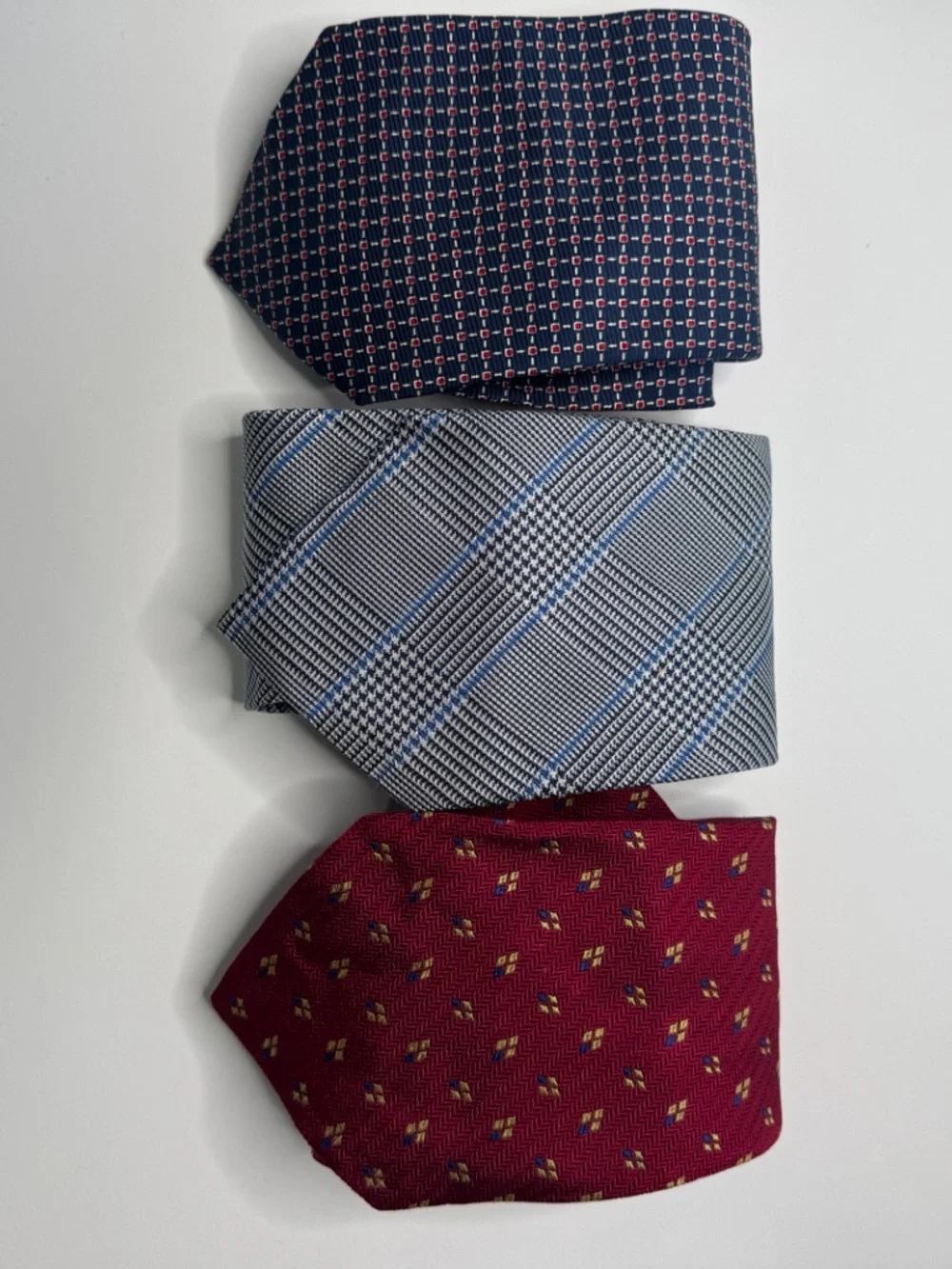 Lot of 3 Vintage Ralph Lauren Green Label 100% Silk Ties 80s 90s